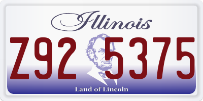 IL license plate Z925375