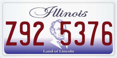 IL license plate Z925376