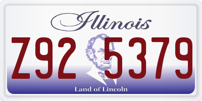 IL license plate Z925379