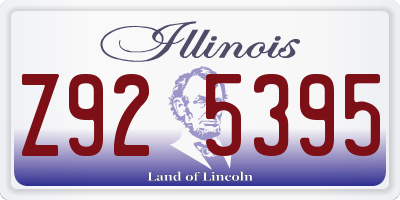 IL license plate Z925395