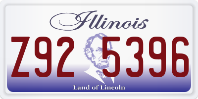 IL license plate Z925396