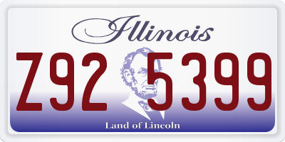 IL license plate Z925399