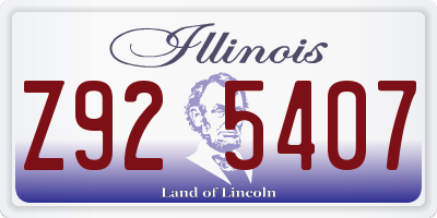 IL license plate Z925407