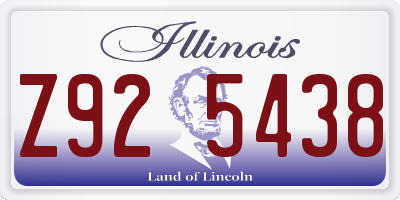 IL license plate Z925438