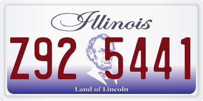 IL license plate Z925441