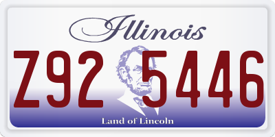 IL license plate Z925446