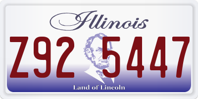 IL license plate Z925447
