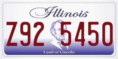 IL license plate Z925450