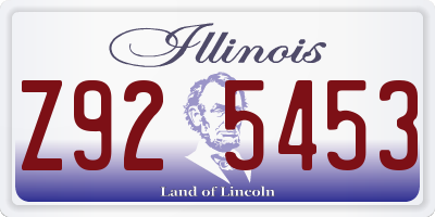 IL license plate Z925453