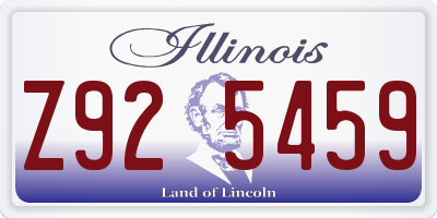IL license plate Z925459