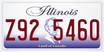 IL license plate Z925460