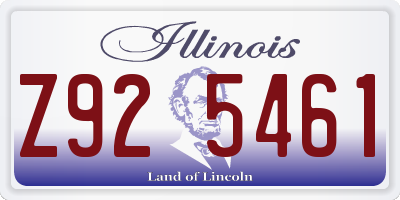 IL license plate Z925461