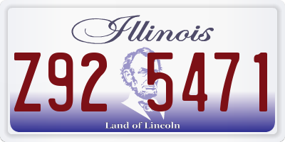 IL license plate Z925471