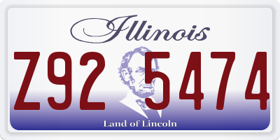 IL license plate Z925474