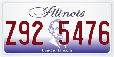 IL license plate Z925476