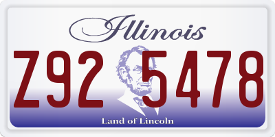 IL license plate Z925478