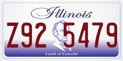 IL license plate Z925479