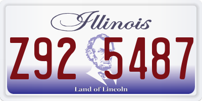 IL license plate Z925487