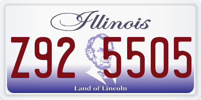 IL license plate Z925505
