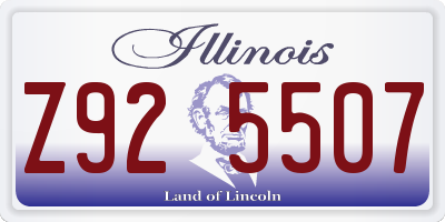 IL license plate Z925507