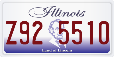 IL license plate Z925510