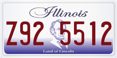 IL license plate Z925512