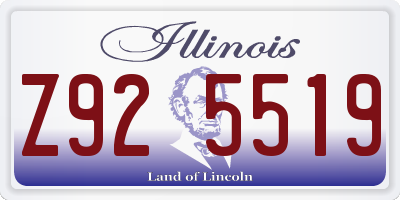 IL license plate Z925519