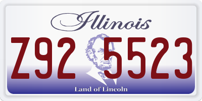IL license plate Z925523