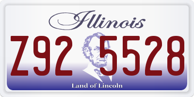 IL license plate Z925528