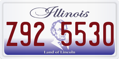 IL license plate Z925530