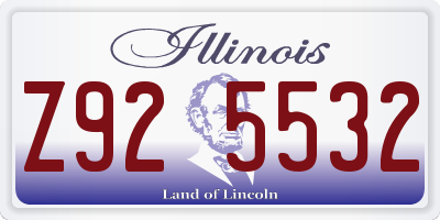 IL license plate Z925532