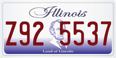 IL license plate Z925537