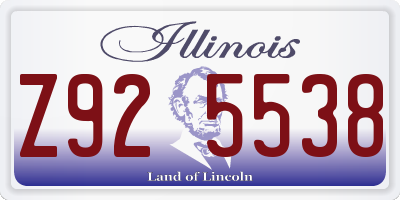 IL license plate Z925538