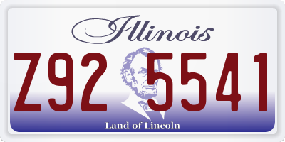 IL license plate Z925541