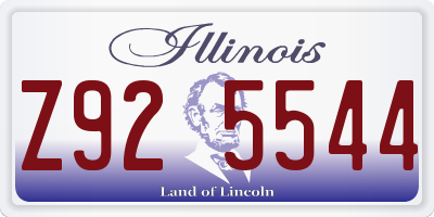 IL license plate Z925544
