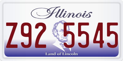 IL license plate Z925545