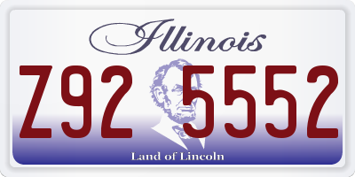 IL license plate Z925552