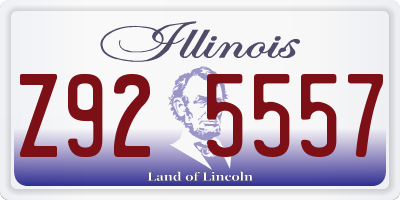 IL license plate Z925557