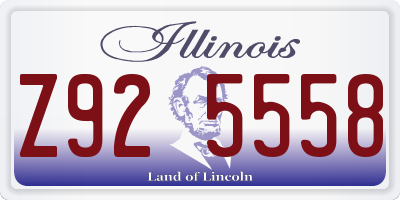 IL license plate Z925558