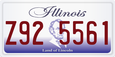 IL license plate Z925561