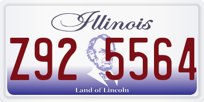 IL license plate Z925564