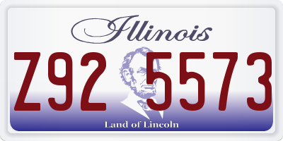 IL license plate Z925573
