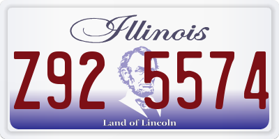 IL license plate Z925574