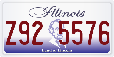 IL license plate Z925576