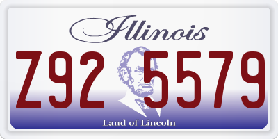 IL license plate Z925579
