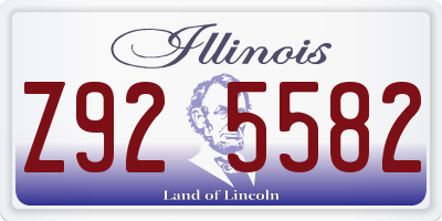 IL license plate Z925582