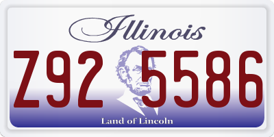 IL license plate Z925586