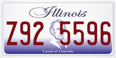 IL license plate Z925596