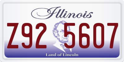 IL license plate Z925607
