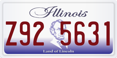 IL license plate Z925631
